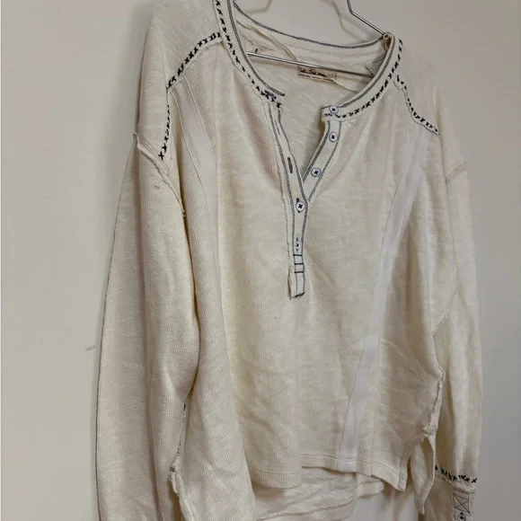 NWOT Free People We The Free Taylor Henley Size XS - Picture 9 of 15